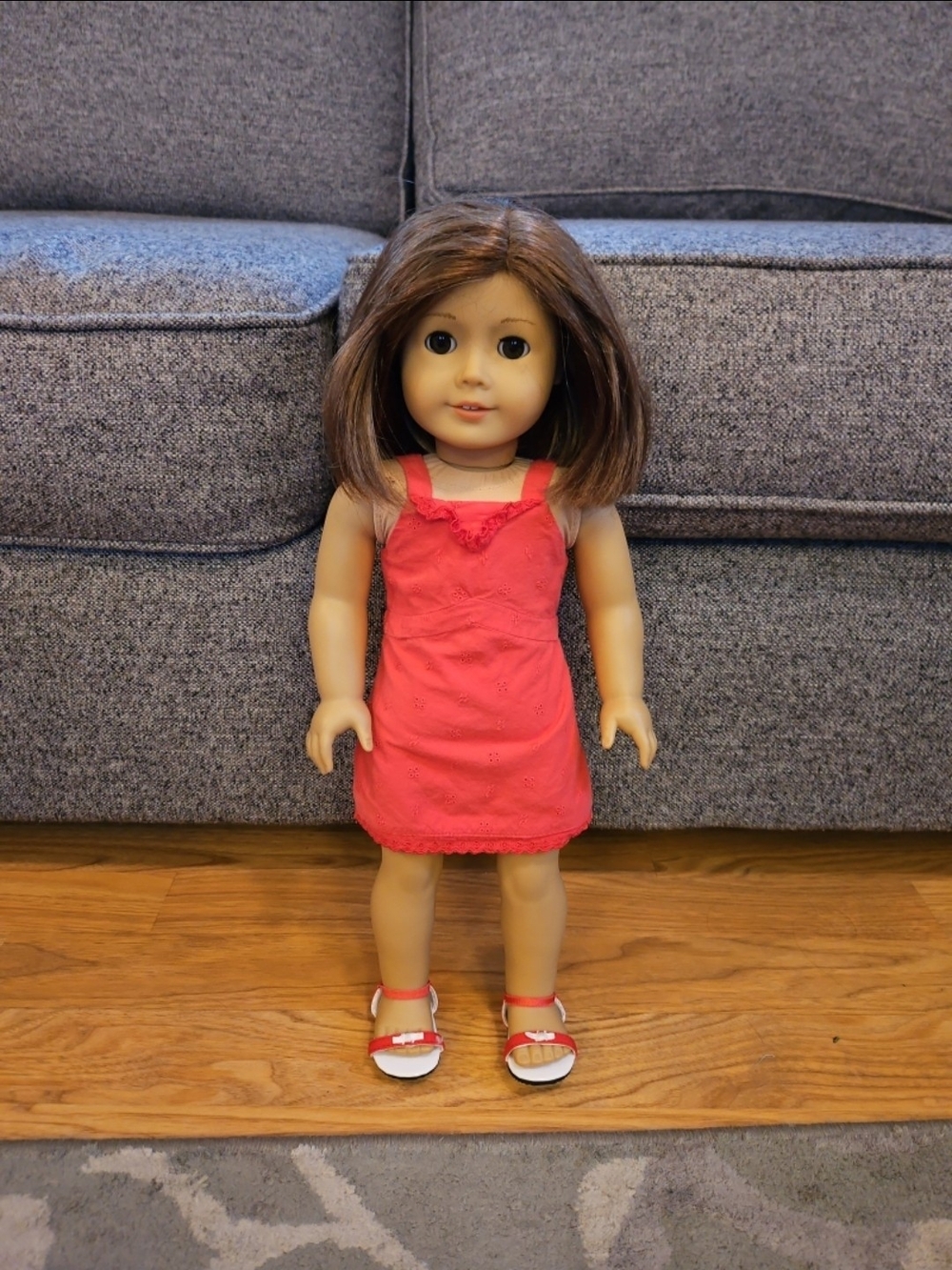 American Girl Doll 2010 GOTY Lanie Holland's Butterfly Red Dress and Shoes